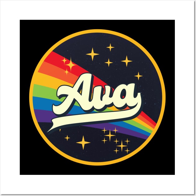 Ava // Rainbow In Space Vintage Style Wall Art by LMW Art